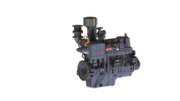 Biogas LPG 19.6 L Natural Gas Engine High Power 180mm Closed-loop Control
