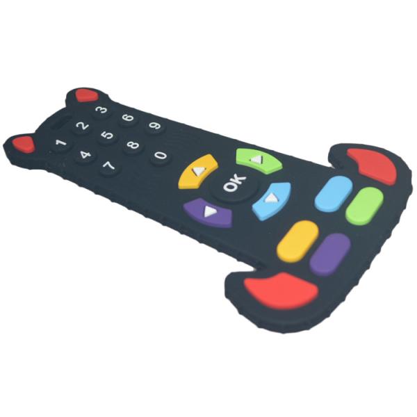 BPA Free Silicone Baby Teether TV Remote Control Shape Food Grade Soft Teething Toy