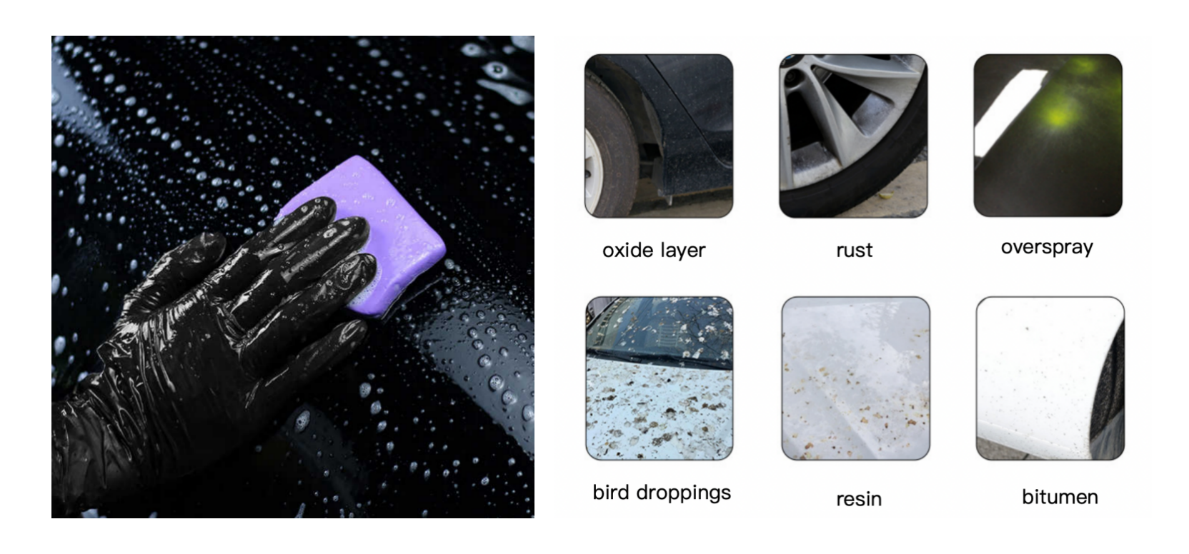 Grey Synthetic Auto Clay Bar A++ Grade Removes Stubborn Contaminants