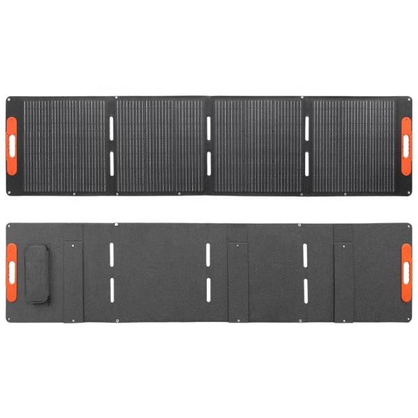 Meio painel solar da pilha 200W, carregador solar Monocrystalline com Kickstand ajustável