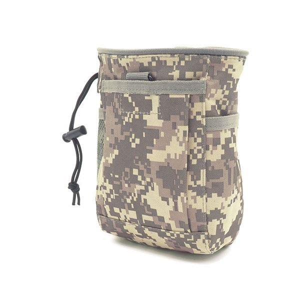 Molle Dump Pouch, Tactical Slingshot Ammo Pouch Foldable Mag Dump Pouch Magazine Utility Roll Up Wiast Bag Drawstring
