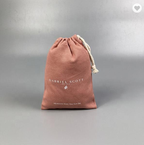 Multicolor Recyclable Cotton Produce Bags Drawstring Canvas Fabric Candy Bags OEM Pantone Color Printed Cotton Drawstring Pouch Draw String Gift Bag