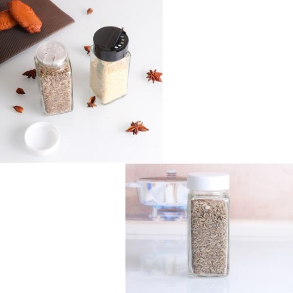 4oz Pepper Sealed Kitchen Condiment Food Glass Packaging 120ml Glass Jars