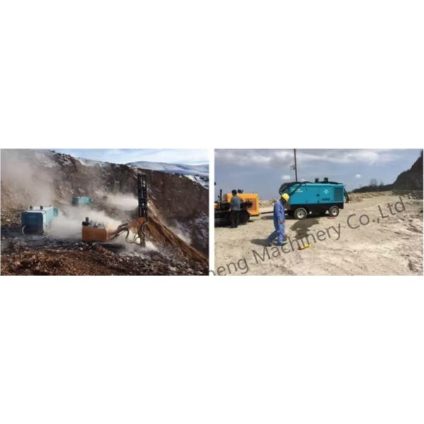 LGCY-25/23-27/18K 360HP Cummins Two-Stage Diesel Screw Portable Air Compressor For Jack Hammer / Drilling Rig