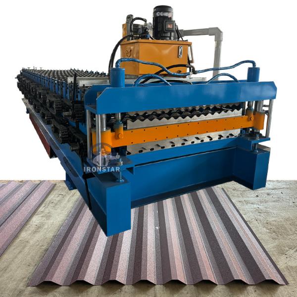 “European Standard Double Layer Roll Forming Machine 5 Rib & 6 Rib Trapezoidal