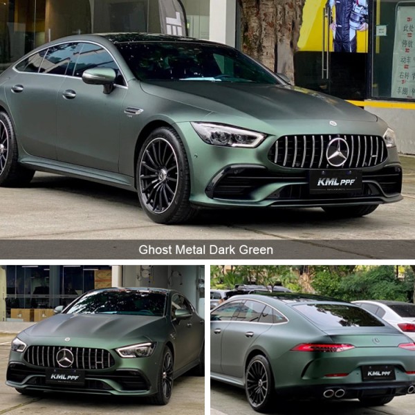 Metal Dark Green Auto Paint Protection Film Windshield Scratch Resistant TPU Ppf Coating