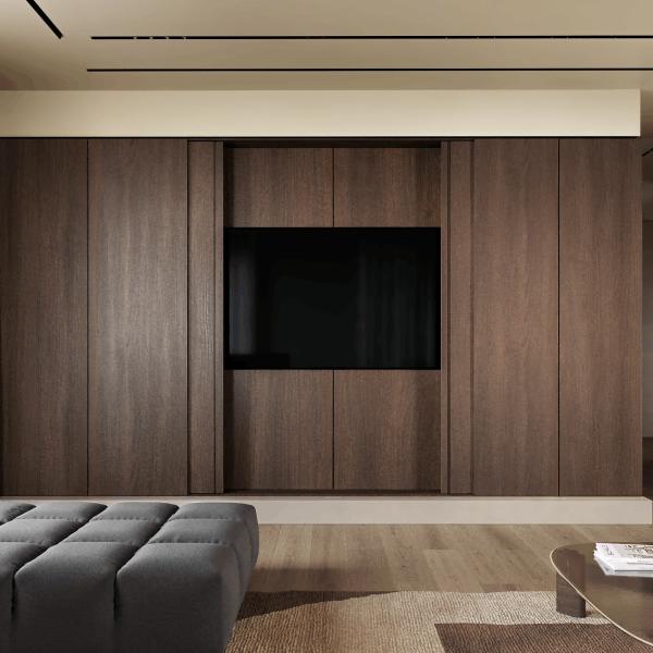 Half Bullnose Countertop Edging Wooden Furniture Customized Modern Kitchen Cabinets