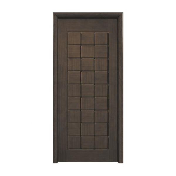 Carving Solid Engineered Fireproof Wood Doors 50mm Thick Eco Friendly