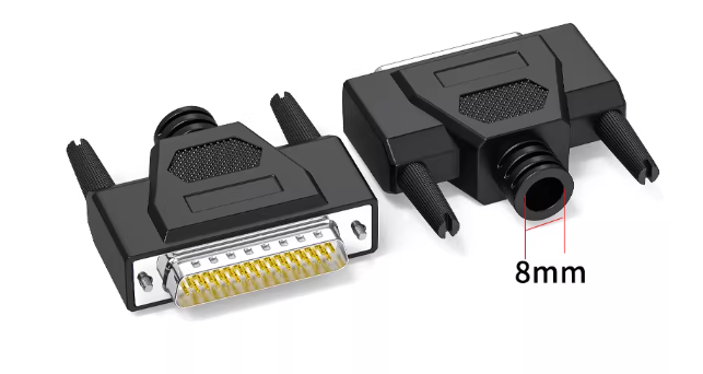 DB44 44-Pin Servo Motor Connector with 1000V Voltage Rating Silver and Gold Plated Contacts Moog ITT Standard