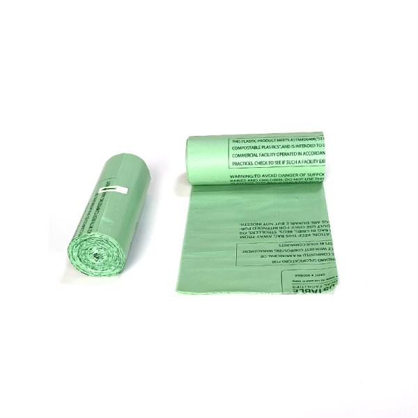 Disposable Large Biodegradable Plastic Trash Bags PLA Compostable With Logos