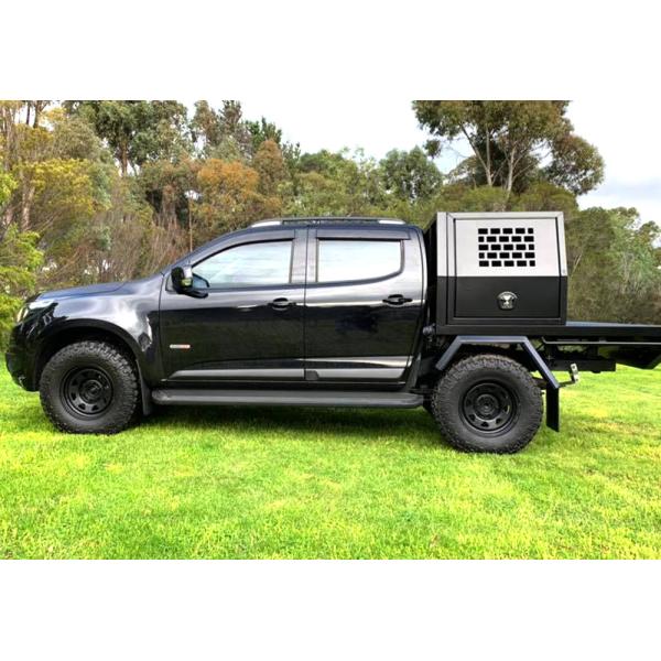 Изготовленная на заказ большая 700mm одиночная черная коробка собаки сени ЮТА алюминиевого сплава