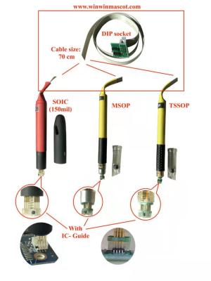 UPA cable SOIC 8 TSSOP 8  MSOP 8  POGO PIN ADAPTER with guide cap  EEPROM/ FLASH/ 25CXX/24CXX AR32 VVDI 2/ TNM-5000