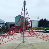 Pyramide Playset 8x8x6m nets s'élevants faits sur commande pour des équipements de terrain de jeu