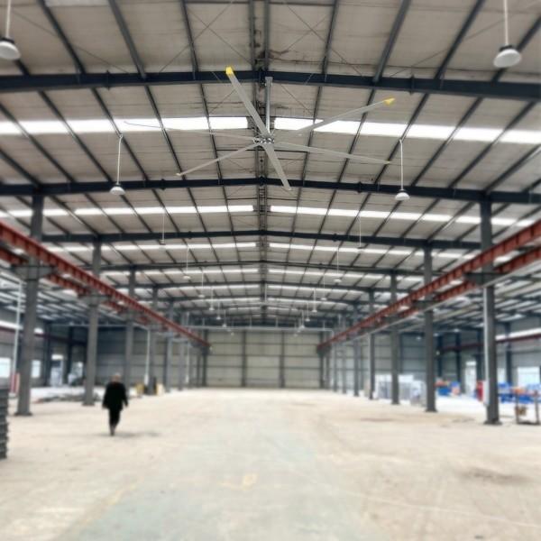 5pcs Al-Mg Alloy Blade 7.3m 24FT ventilador HVLS industrial para arrefecimento e ventilação de armazém