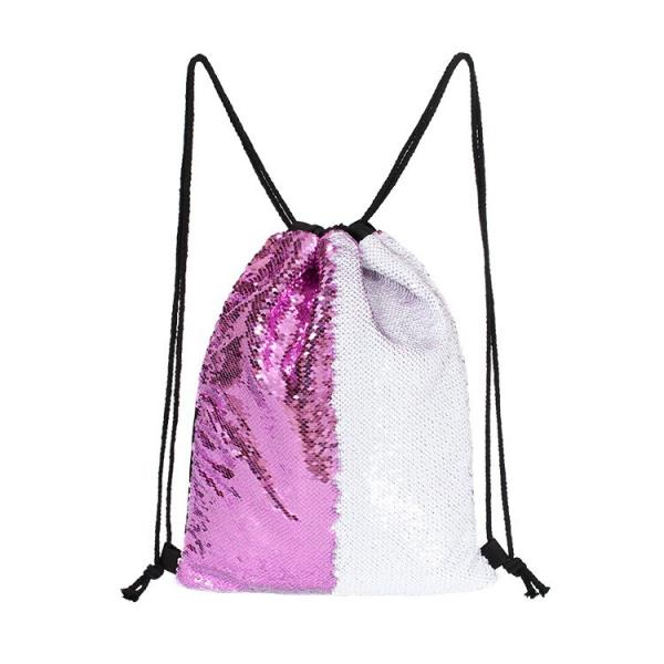 Sublimation Printing Mermaid Sequin Reversible Backpack Sublimation Drawstring Bags Blanks
