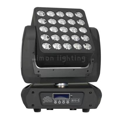 360° Unlimited Rotation 25x15w RGBW Cree LED Matrix Beam Wash Moving Head Light