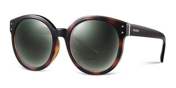HD Visual Womens Polarized Sunglasses Unisex Black Blue Brown White Plastic