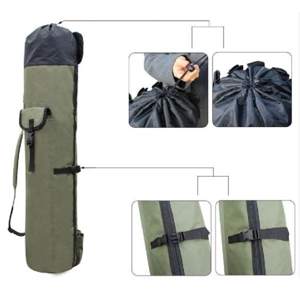 Pesca portátil Rod Case Bag da dobradura 600D Oxford dos esportes exteriores