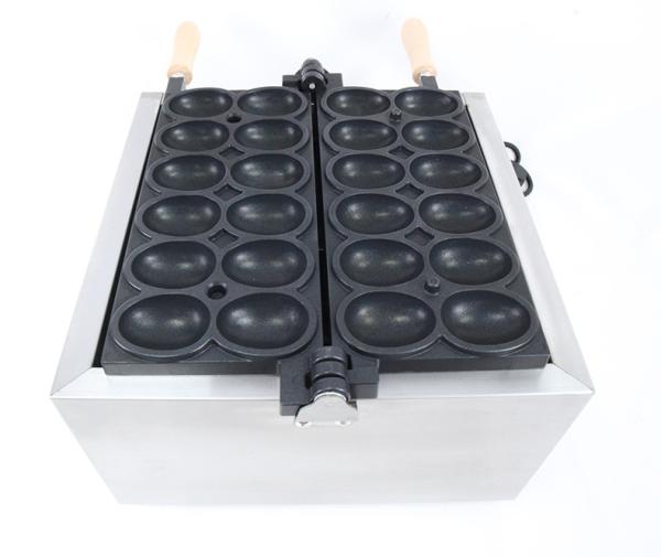 1.8KW Fabricante de Waffle Elétrico para Domicílio Mini Smile em forma de ovo para uso comercial