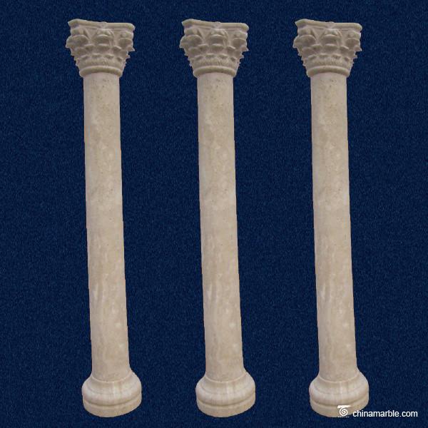 China marble Stone Carving Sculpture The Tuscan style column CL-018
