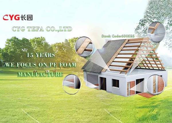 Wall / Floor Waterproof Construction Heat Insulation Foam 0.035W/MO Thermal Conductivity