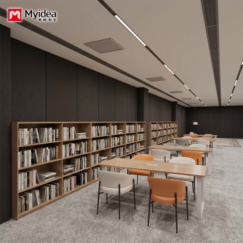 Multi-Purpose Library & Cafe Table – Perfect for Quiet Reading, Casual Meetings, and Laptop Workstations.
