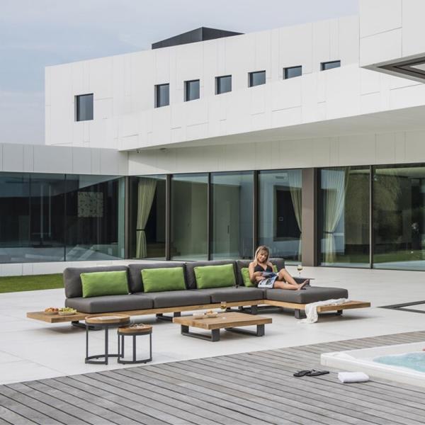 Mail Packing N All Weather Outdoor Patio Furniture Rattan Garden Sofa Set with Aluminum Frame