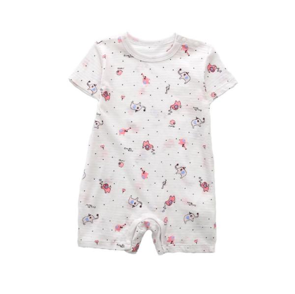 Animal Sublimation Printing T Shirts Newborn Cotton Romper Unisex Gender
