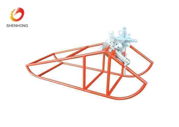Blue Color Cradle Reel Elevators , Wire Rope Elevator With Or Without Brake