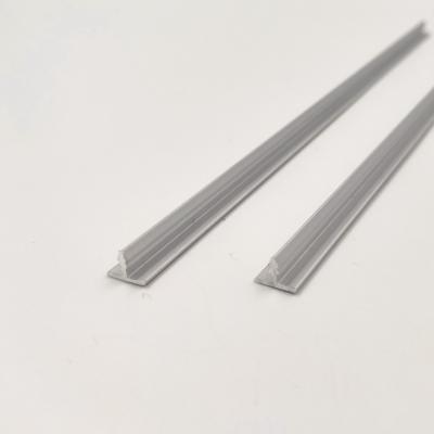 Decorative 8mm T Shape Aluminium Trim Profiles Silver anodized matt