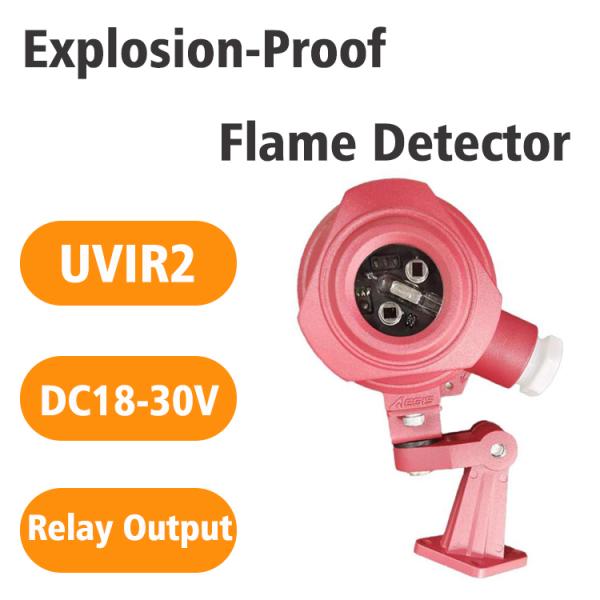 UV IR Flame Detectors High-Performance Fire Alarm Flame Detector for Effective Fire Detection Explosion Proof Flame Detector