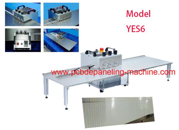 Three Groups Blades PCB Depaneling Machine V CUT 30 Degree Angle Without Warping