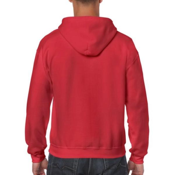 Red 270G/M2 Thin Pullover Hoodie , 2XL Hooded Pullover Sweatshirt