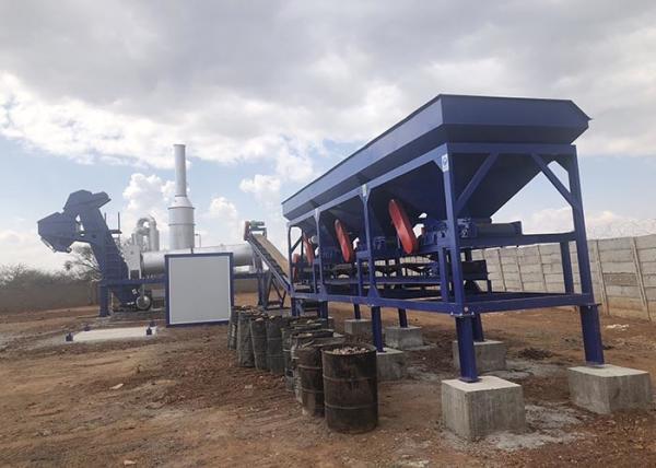 Planta profissional 220V/380V 50Hz da mistura do cilindro do asfalto 20t/H fácil de operar