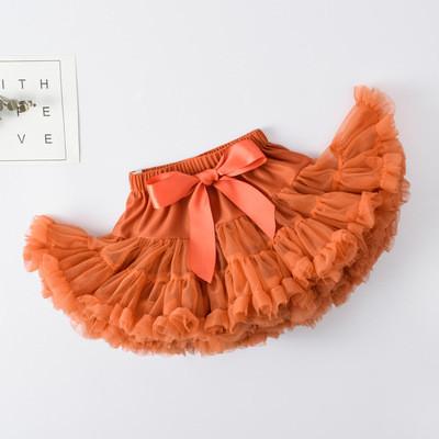 a beleza das crianças do verão do poliéster de 34cm contorna a saia preta do tutu para o bailado