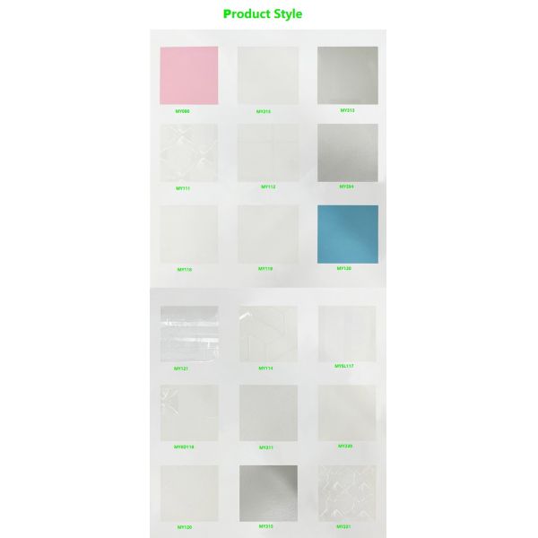 Self Adhesive PVC Glass Window Graphic Film Frosted Privacy Protection
