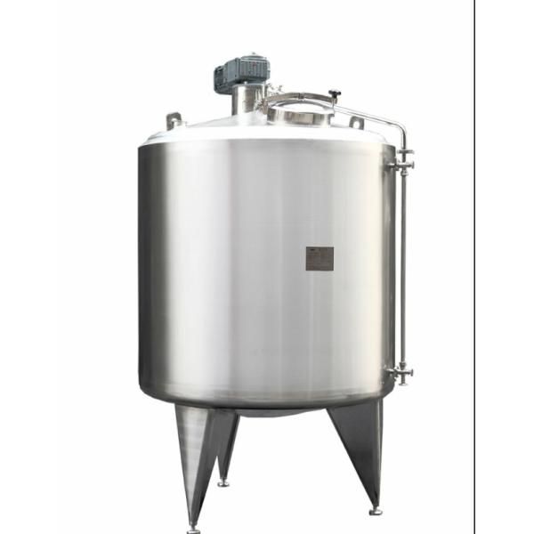Aseptic Liquid Blending Stainless Steel Storage Tank Mirror Polish Of Steam Jacketed