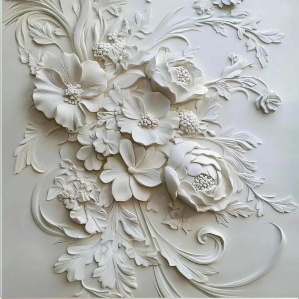 Hand Carved Natural Stone Marble Wall Art Realistic Flower Relief for Anniversary Occasion in Strong Wooden Crate Pack