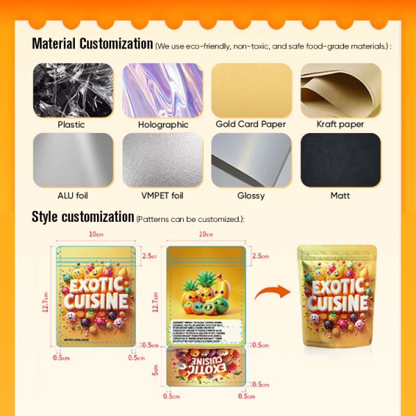 Customizable Open End Heat Seal Black Mylar Bags for Lollipop Packaging ROHS/ISO9001/ISO2008 Certified