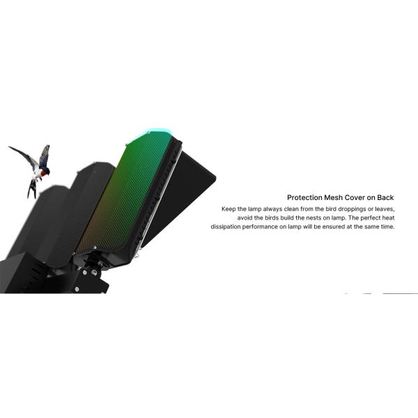 IK08 Outdoor LED Sports Lights 900W Outdoor Area Lighting With Dark Housing