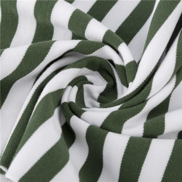 Устойчивая к морщинам полосатая вязаная ткань 100% хлопка Мода Прозрачная текстура