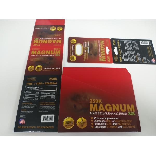 Реклама печатая упаковку таблетки повышения изготовленного на заказ носорога коробки бумажной карты изготовленного на заказ мужскую кладет розовый Pussycat в коробку