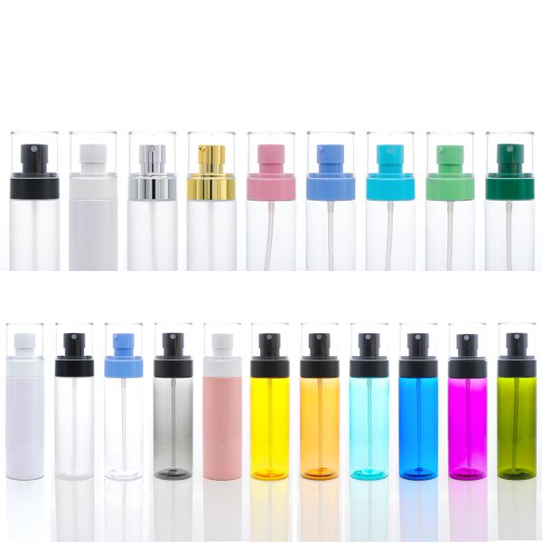 Customizable Colors PET Plastic Cosmetic Bottle with Multiple Pump Options and Recyclable PET Material