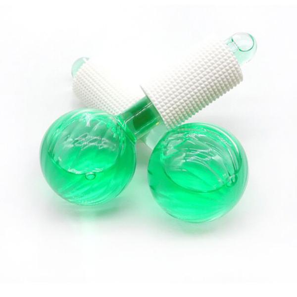 Blue Facial Roller Cold Skin Massagers for Facials Green Ice Globes Cooling and Tightening Massage Device
