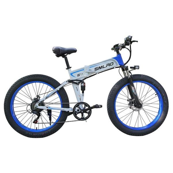 SMLRO S11 26x4.0 inch Fat Tire Folding E-Bike 1000W Motor 14AH S/\MSUNG Lithium Battery Electric Bike Drop Shipping Available