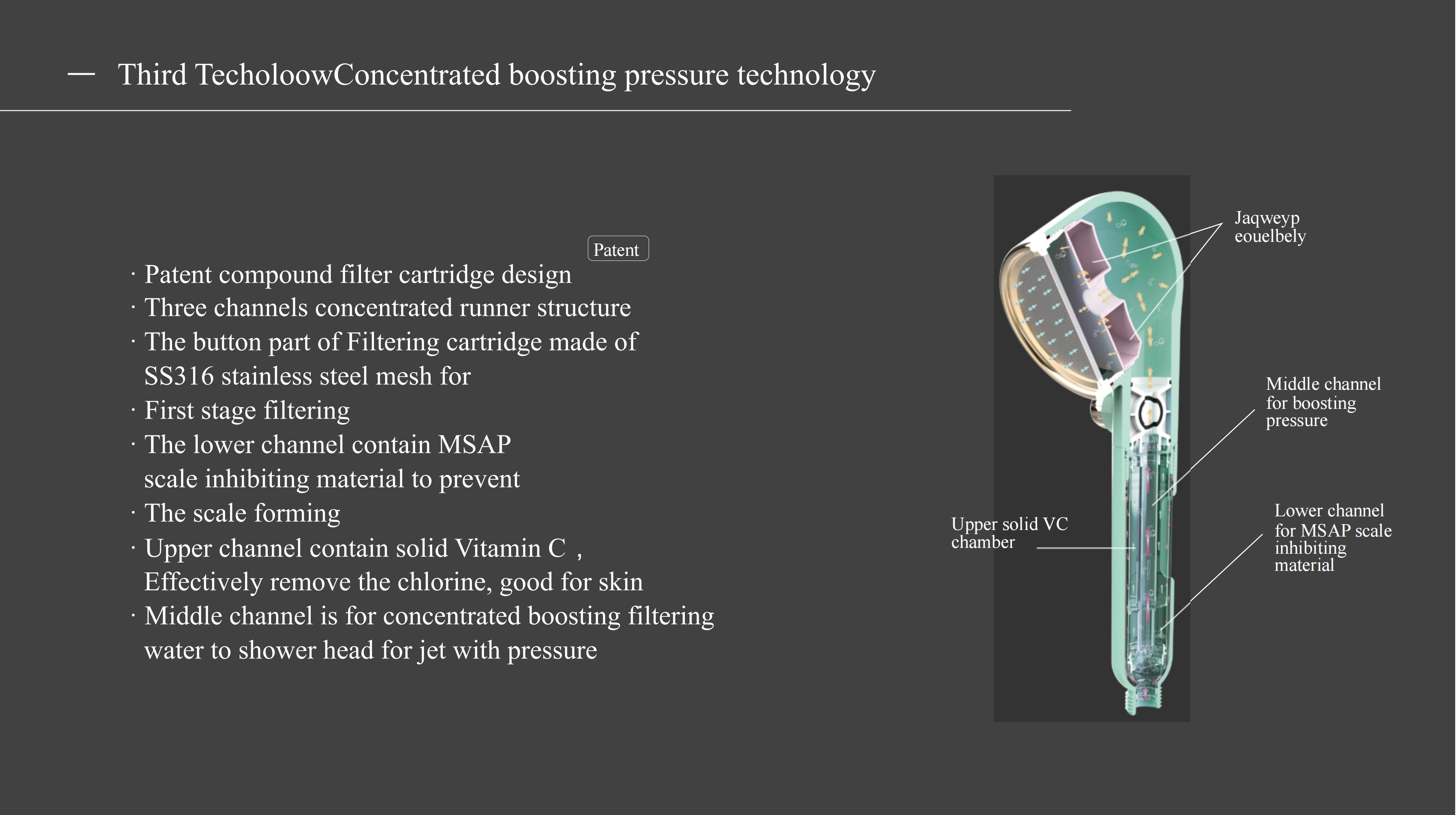 BRISKSPRING Filtered Shower Head with Vitamin C Chlorine Removal, MSAP Anti-Scale Filter & High-Pressure Spray