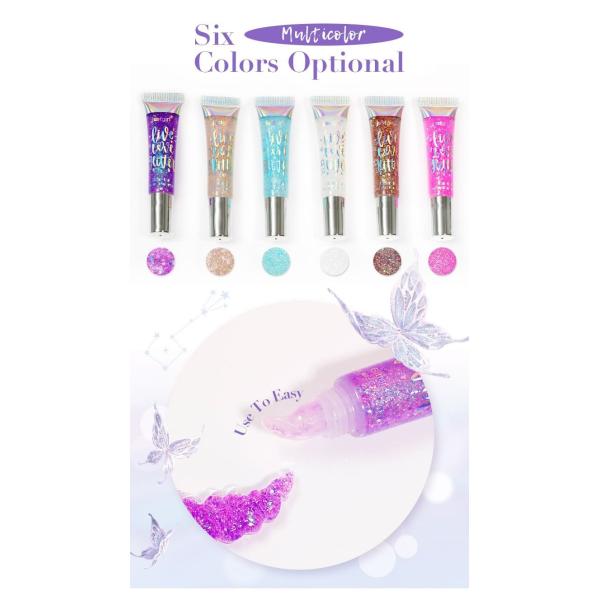 BSCI Versatile Glitter Body Gel Glitter Makeup Gel Longevity About 8 Hours
