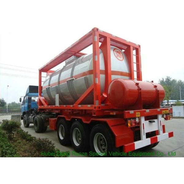 20FT Steam Heating Insulated Tank Container Stanless Steel For Yellow Phosphorus P4