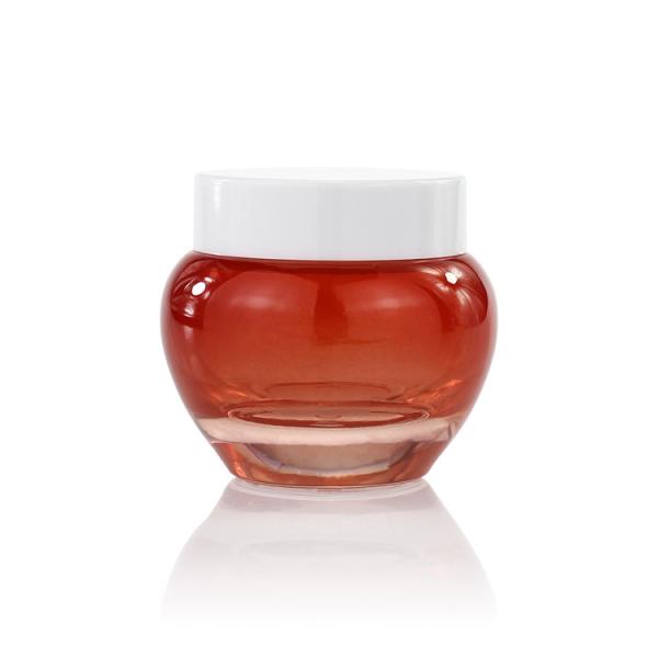 Dos recipientes vazios do frasco do logotipo 50g frascos de vidro personalizados para o creme hidratante