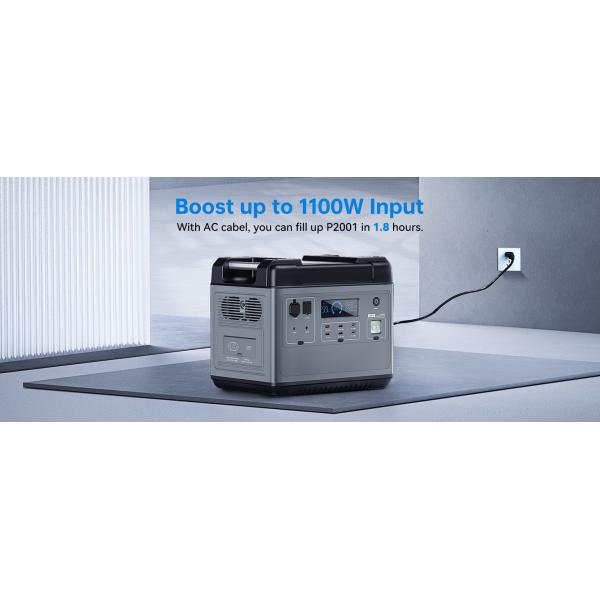 Solar Power Supply Fast Charging Solar Generator 2400W 2500W Powerstation EU Portable Power Station